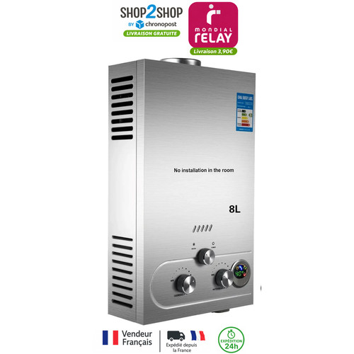 Chauffe eau gaz min - 8l,